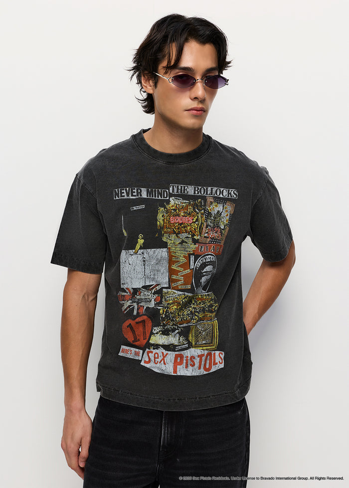 SEX PISTOLS COLLAGE GRAPHIC BAND TEE