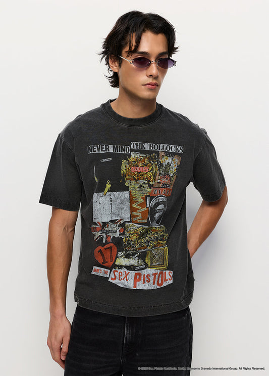 SEX PISTOLS COLLAGE GRAPHIC BAND TEE