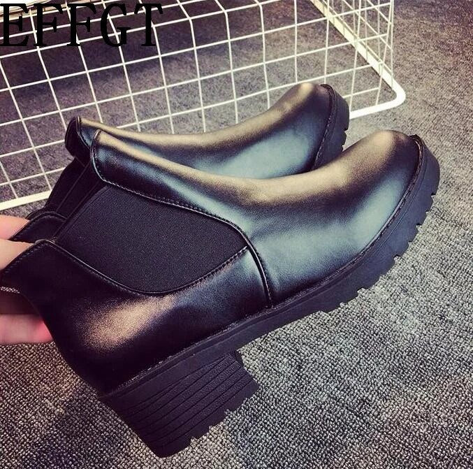 SH306 - Thick heel casual women's boots