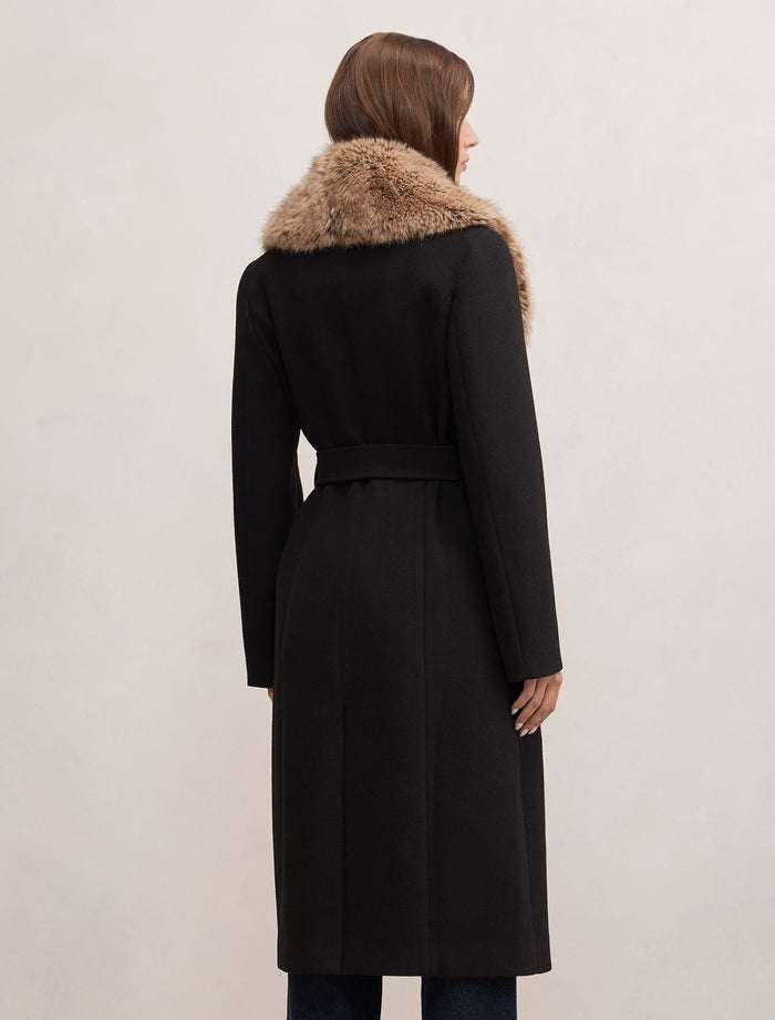 Shelby Faux Fur Collar Coat Forever New