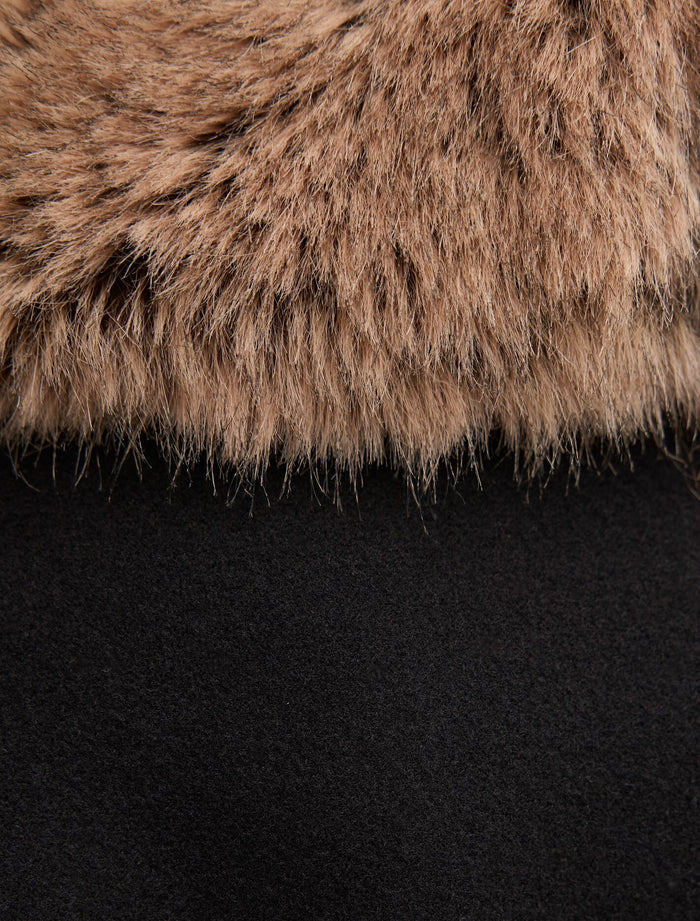 Shelby Faux Fur Collar Coat Forever New