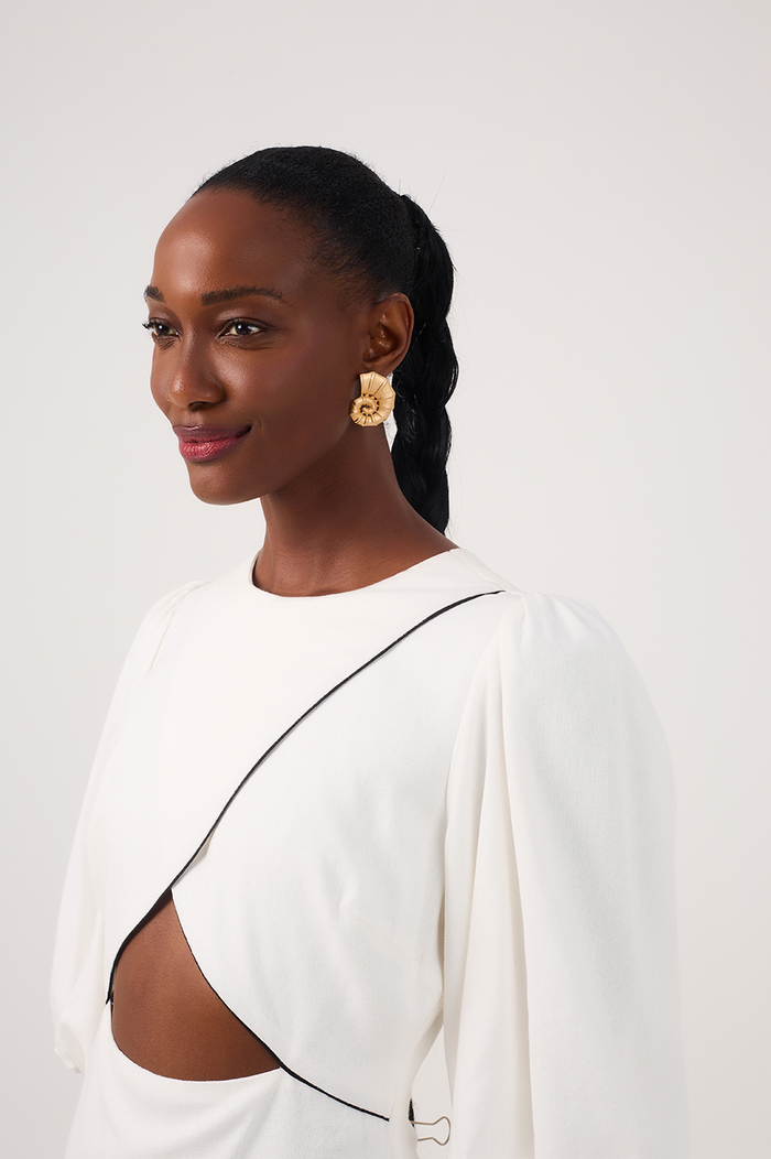 Shell Emb. Maxi Dress_5