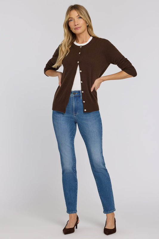 Sheri Slim Straight Jeans - Agave