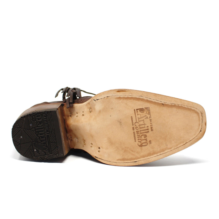 "Sierra" Artillero Fringe Bootie- Brown