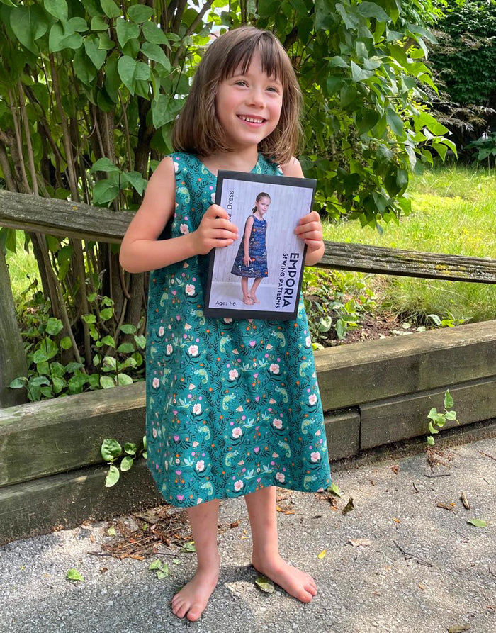 Siren Seas Reversible Dress Complete Dressmaking Kit, Emporia Patterns