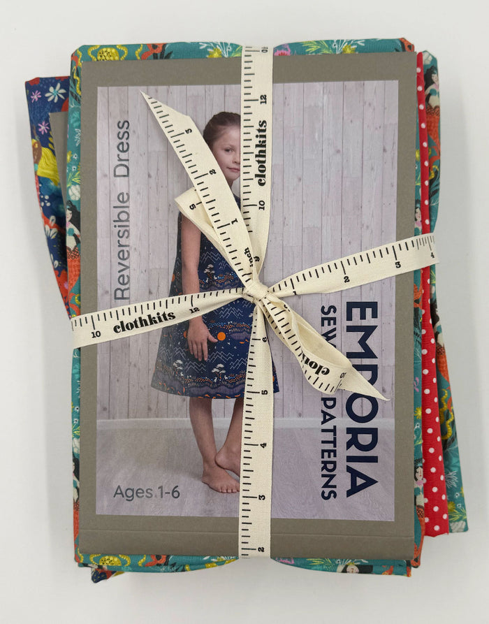 Siren Seas Reversible Dress Complete Dressmaking Kit, Emporia Patterns