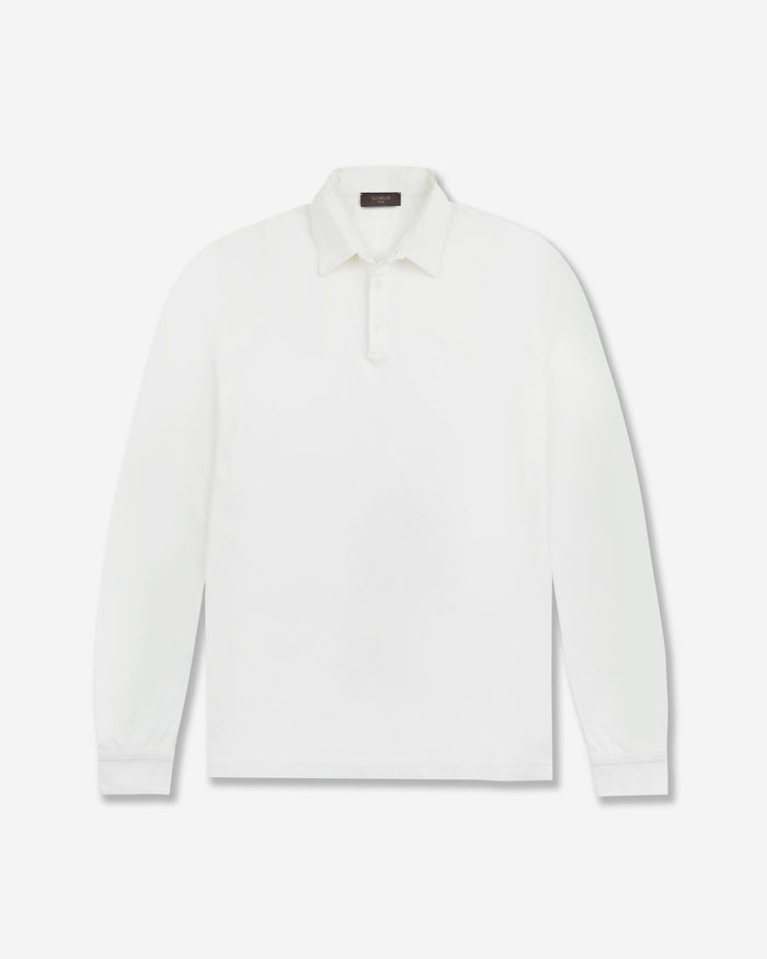 Slim fit Interlock cotton polo shirt
