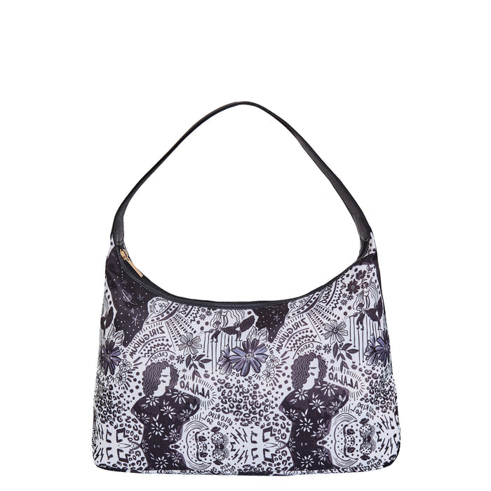 Women's monochrome shoulder hobo bag for work, travel, and daily use