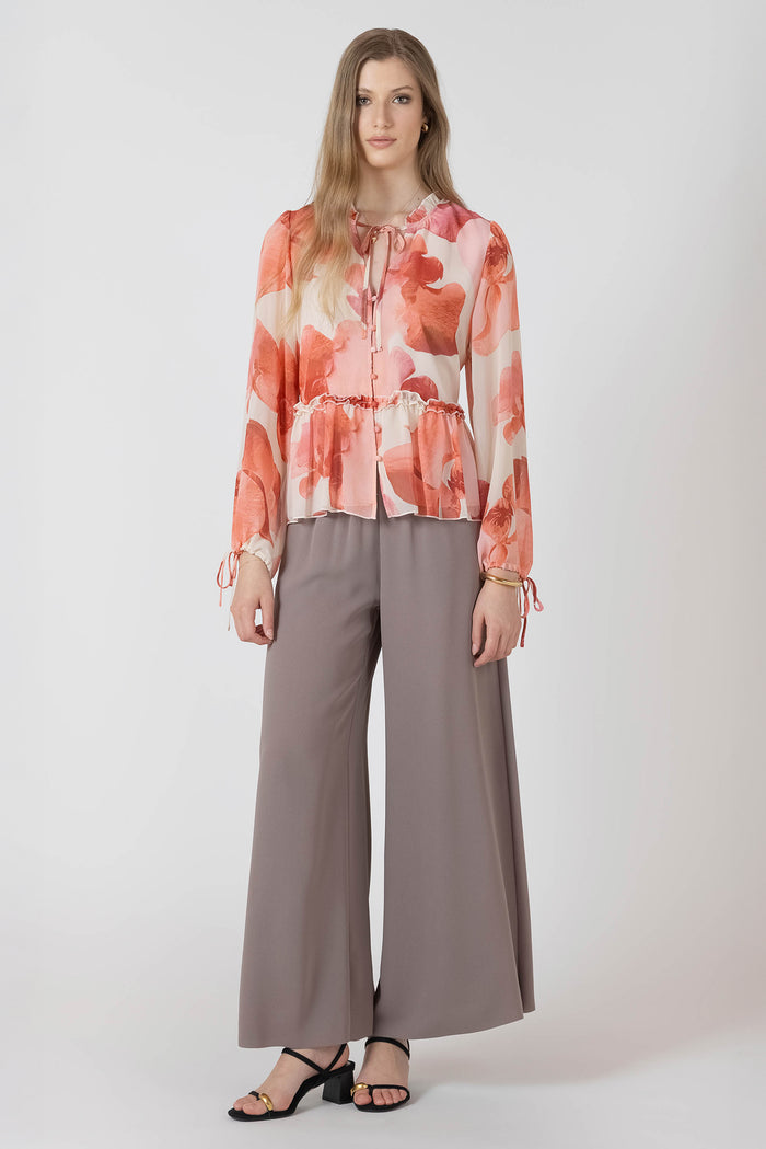 Soft Peplum Blouse