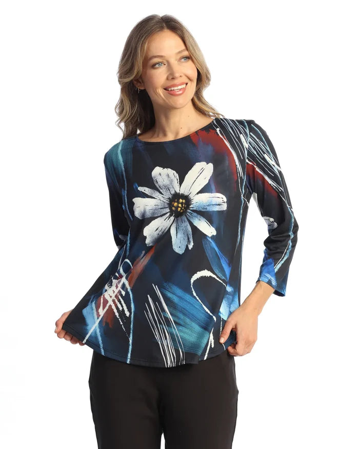Soft-Touch Round Hem Top - 24