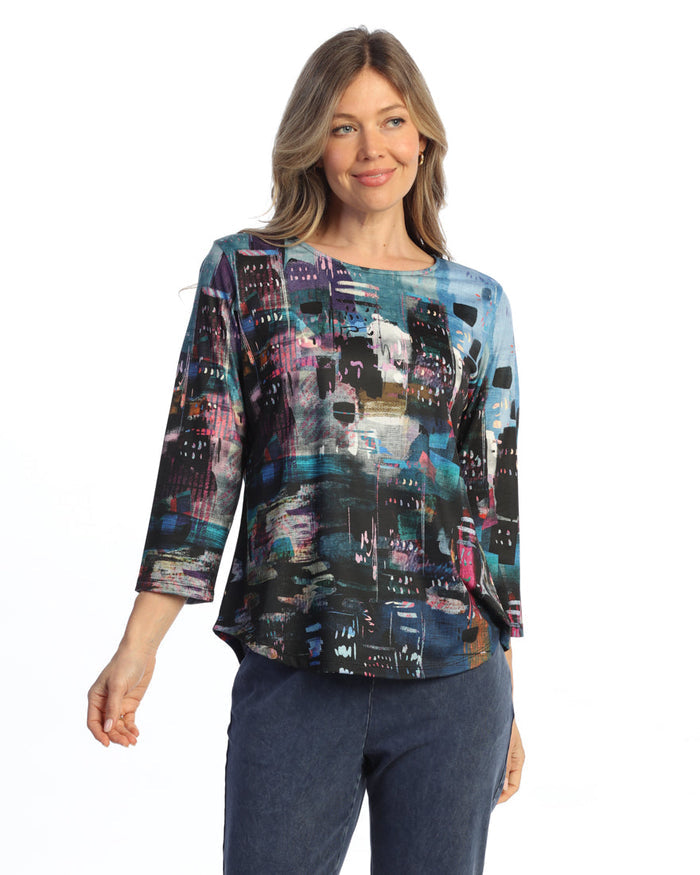 Soft-Touch Round Hem Top - 24