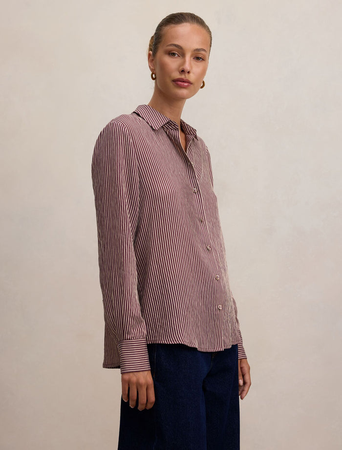 Solara Stripe Shirt Forever New