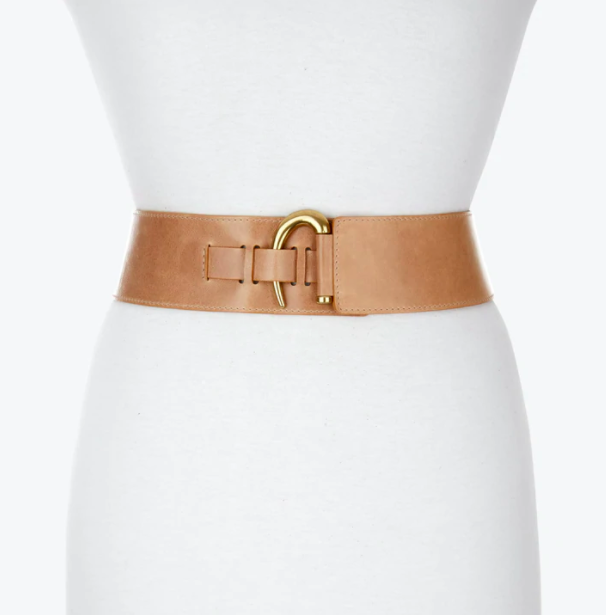 Stas Belt - Nude/Gold Buckle