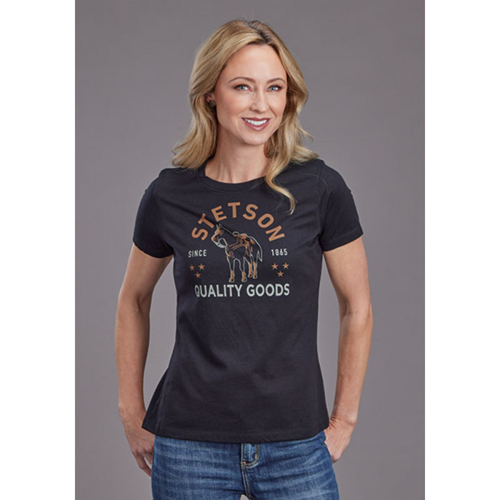 Stetson Women's Quality Goods Horse Graphic Tee