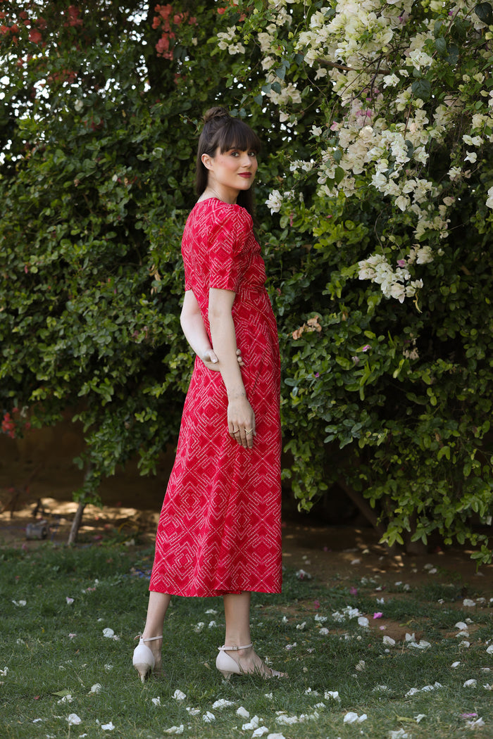 Strawberry Pop Cotton Sundress