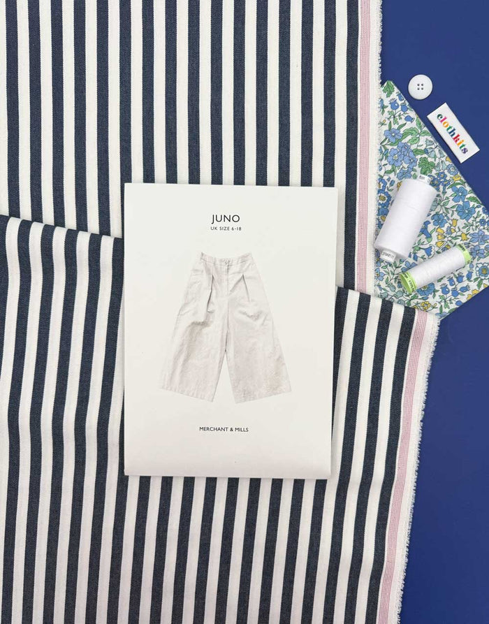 Striped Juno Culottes Dressmaking Kit, Merchant & Mills