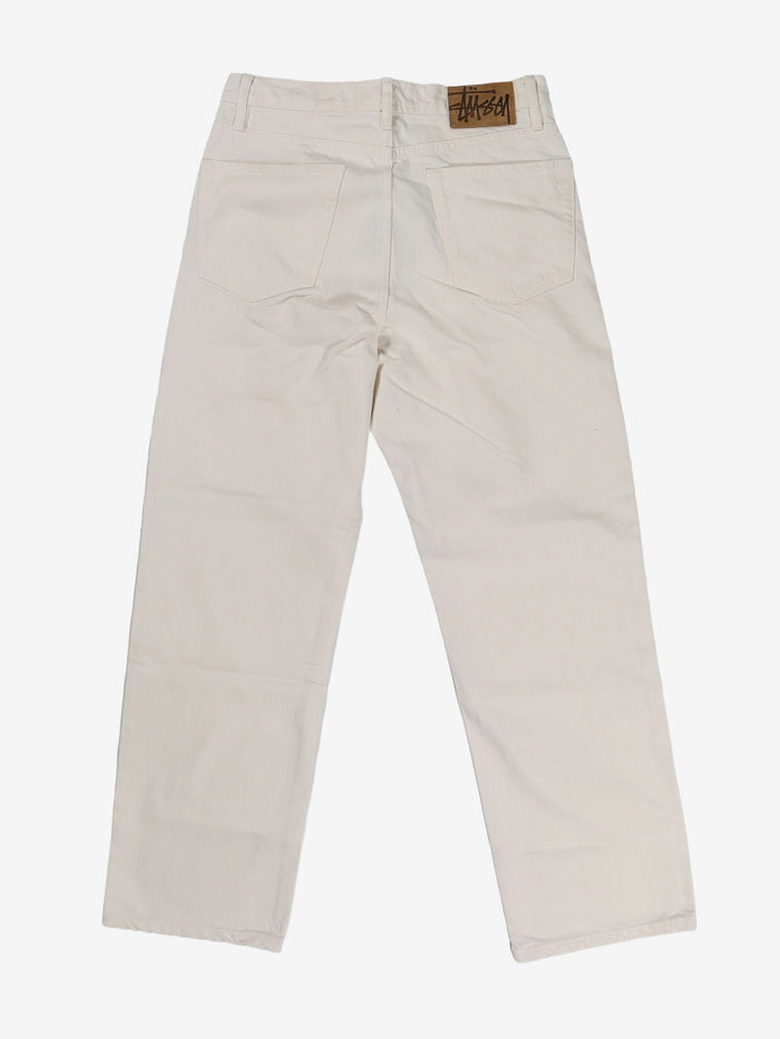 Stussy Overdyed Classic Jean White (WORN)