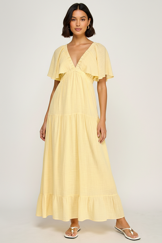 Summer Muse Open Back Maxi Dress