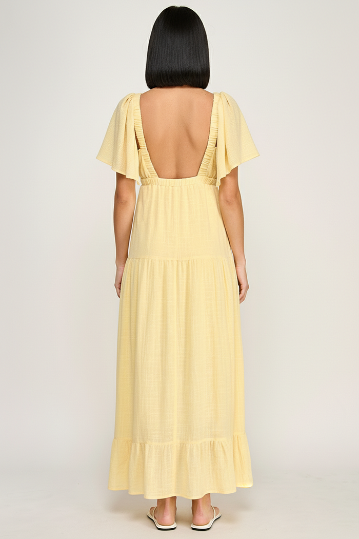 Summer Muse Open Back Maxi Dress
