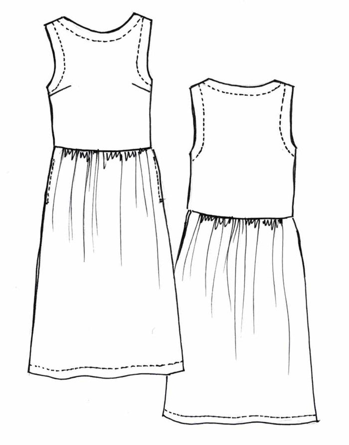 Sunloom Check Linen Felicia Dress, Complete Dressmaking Kit, Tessuti