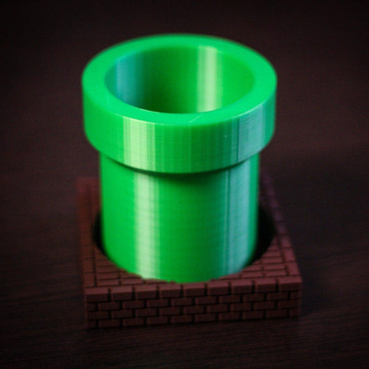 Super Mario Warp Tube Planter and Brick Tray | Plant Pot | Planteur  | Pot Planter | Planter Pot | cactus planter - 3DPrintProps