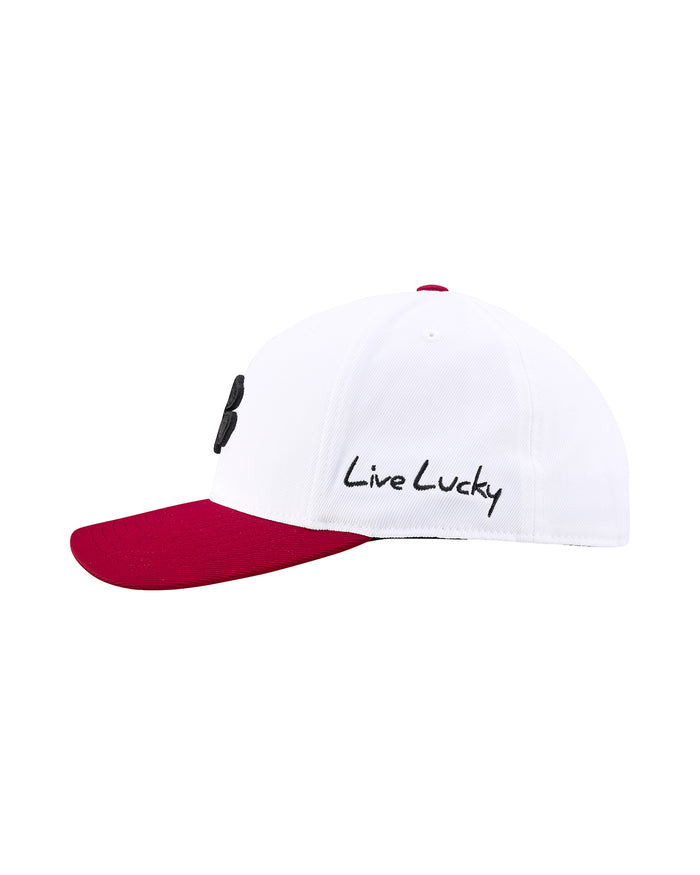 Superior 4 - White and Red Clover Hat