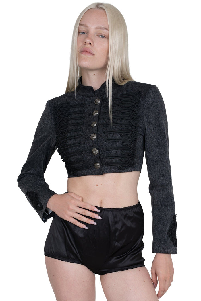 Black Washed Denim / XS