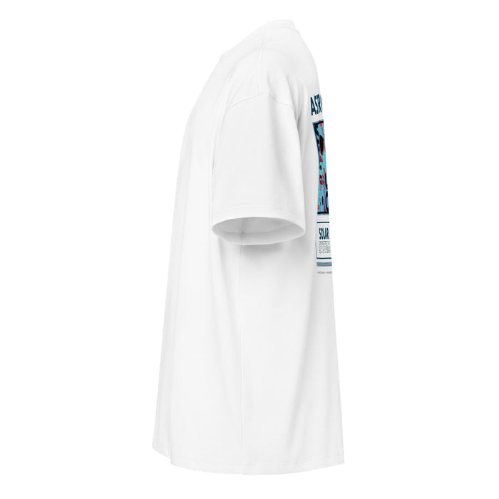 T-shirt boxy Astronaut Solar System blanc profil gauche