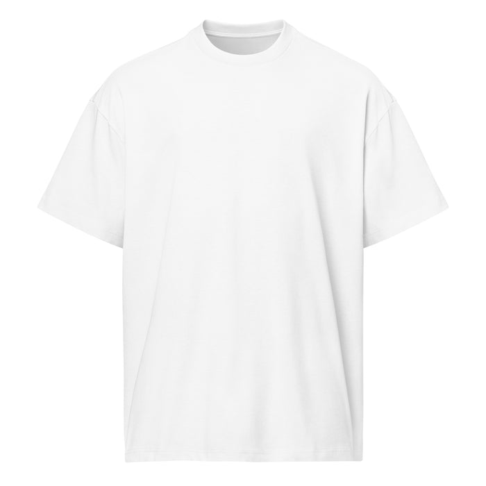 T-shirt boxy Astronaut Solar System blanc face - uni sans imprimé