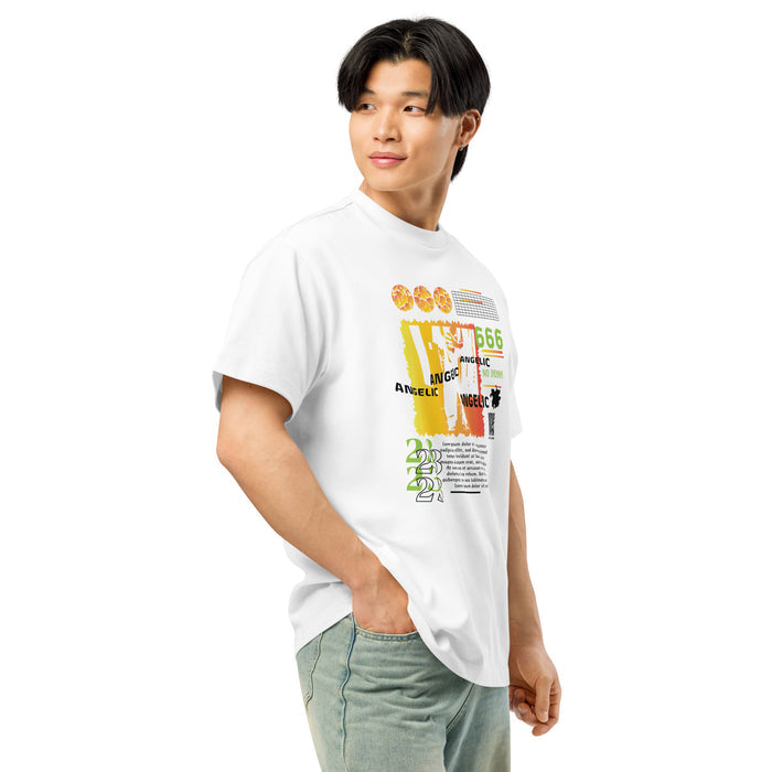 T-shirt boxy Angelic 666 blanc profil droit