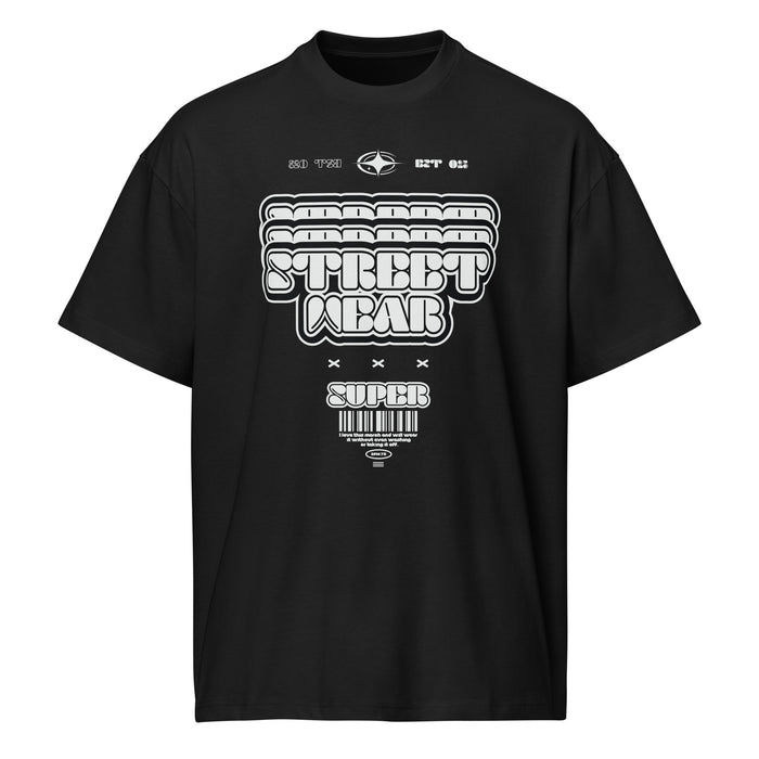 T-shirt boxy Street Wear Super Graffiti noir face - graffiti Street Wear Super