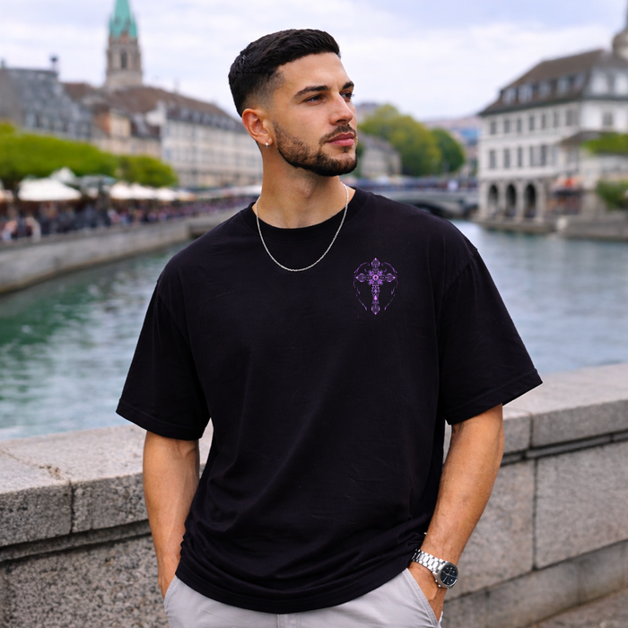 T-Shirt Oversize Angel Reborn Violet