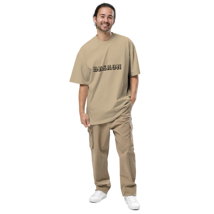 T-shirt oversize délavé Vision Catastrophic kaki délavé face - broderie DASAON à la poitrine