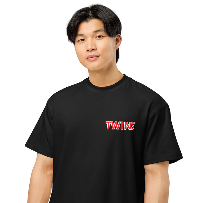 T-shirt Twins Urban Style noir face - broderie Twins poitrine