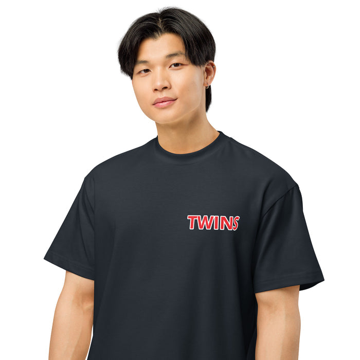 T-shirt Twins Urban Style bleu marine face - broderie Twins