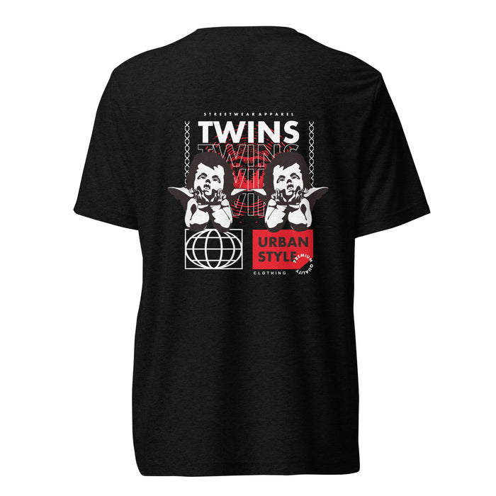 T-shirt Twins Urban Style noir dos - chérubins streetwear