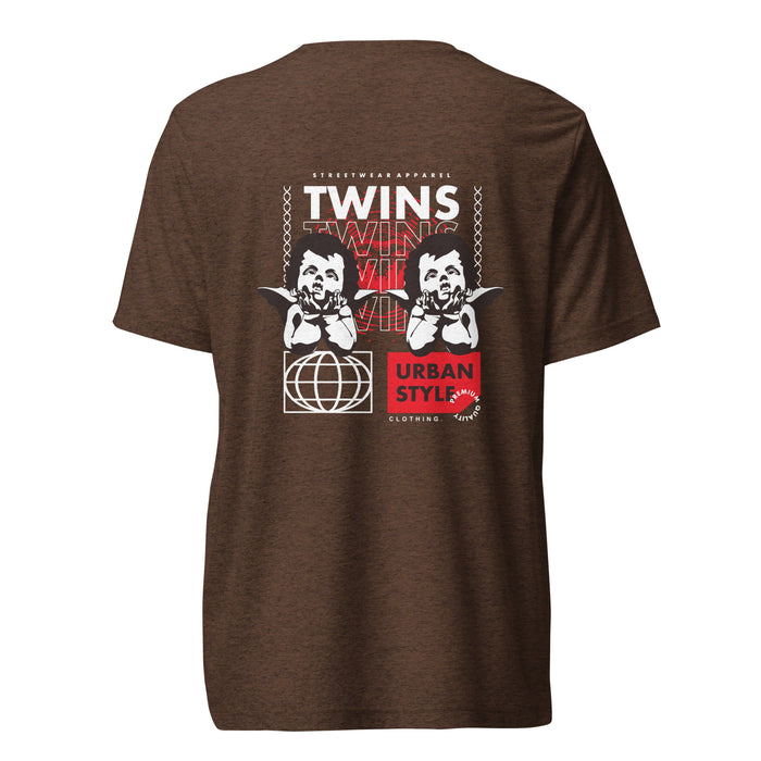 T-shirt Twins Urban Style marron dos - chérubins streetwear