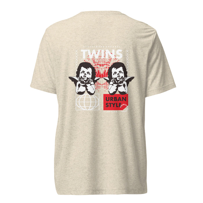 T-shirt Twins Urban Style avoine dos - chérubins streetwear