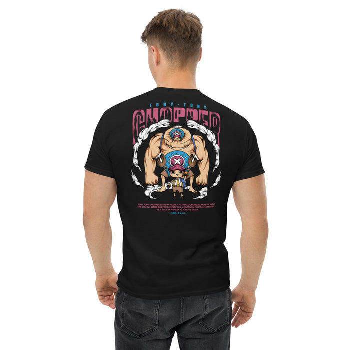 T-shirt manga streetwear noir dos - grand imprimé manga