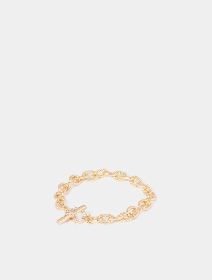 Talia T-Bar Bracelet 0 Gold Forever New