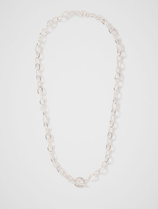 Talia T-Bar Necklace 0 Silver Forever New