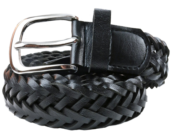 TB1276 Leather Braided Belt 3 Colors