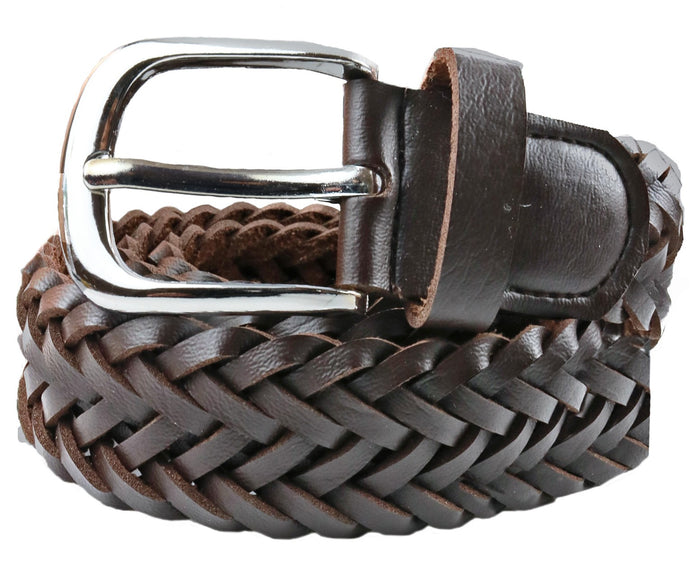 TB1276 Leather Braided Belt 3 Colors