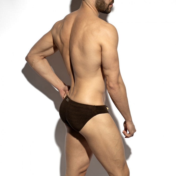 TERRYCLOTH SWIM BIKINI BRIEF
