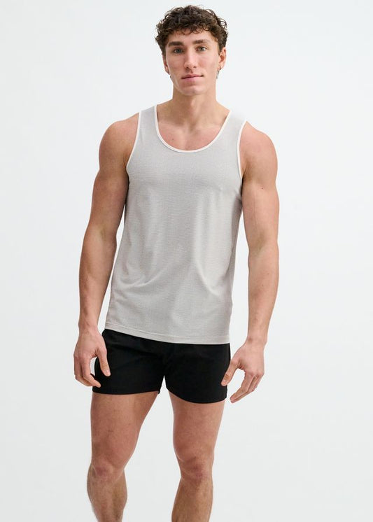 TEXTURED STRETCH MESH PERFORMANCE TANK