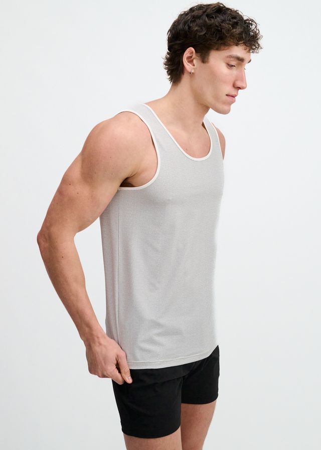 TEXTURED STRETCH MESH PERFORMANCE TANK
