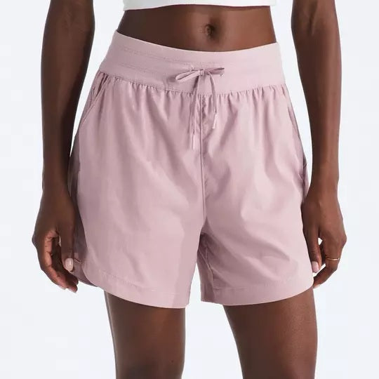 THE NORTH FACE APHRODITE ARISE 5" SHORTS METAL PINK WOMENS SHORTS