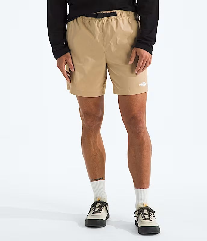 THE NORTH FACE CLASS V PATHFINDER BELTED SHORT 7" KHAKI STONE