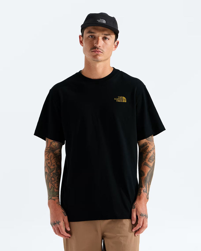 THE NORTH FACE PITCH A TENT RELAXED TNF BLACK MENS T-SHIRT