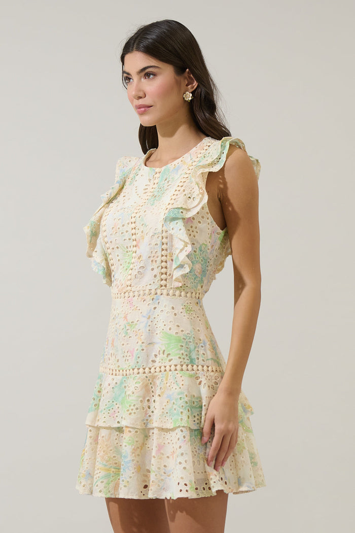 Tiarra Eyelet Rayana Ruffle Dress